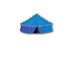 Beautiful blue cotton canvas made tents